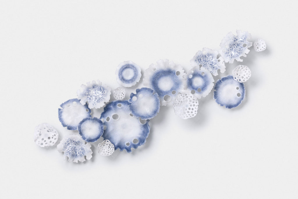 Textures of Coral in Blue – London Glassblowing